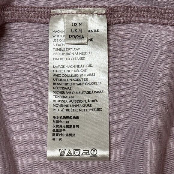 We The Free People Valerie Velvet Oversized Tee Medium Top Purple Boxy Velour - Picture 9 of 10